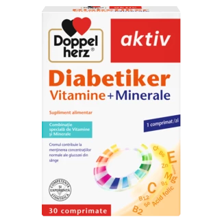 Illustration of the product packaging Doppelherz aktiv Diabetiker front view